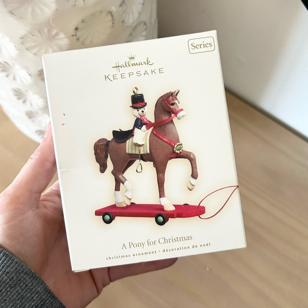 2008 Hallmark Keepsake A Pony for Christmas Ornament
